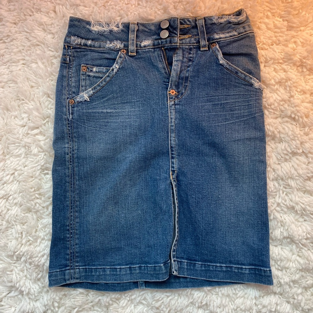 Hudson Jeans denim pencil skirt